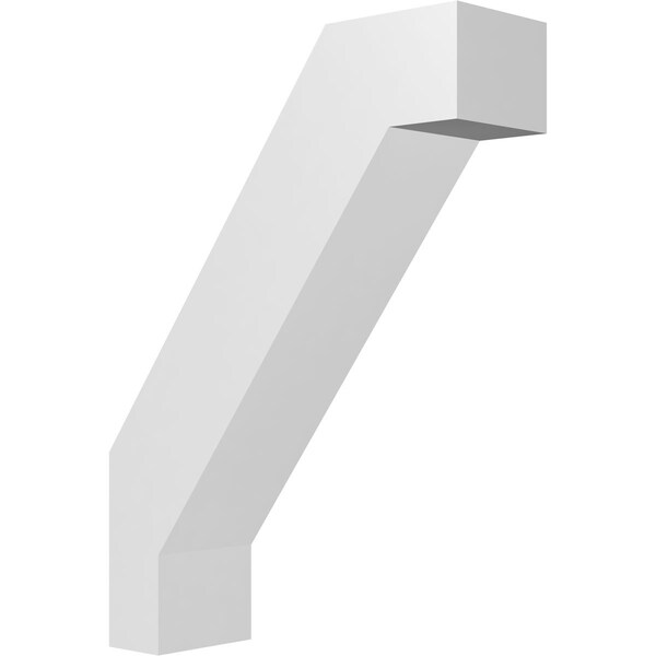 Ekena Millwork 5-in. W x 16-in. D x 22-in. H Burlington Architectural Grade PVC Knee Brace BRCP05X16X22BUR - main